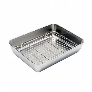 Купити Форма для запікання Gatuida прямокутна з нержавіючої сталі з решіткою - Фото 1 Форма для запікання Gatuida прямокутна з нержавіючої сталі з решіткою - Фото 1