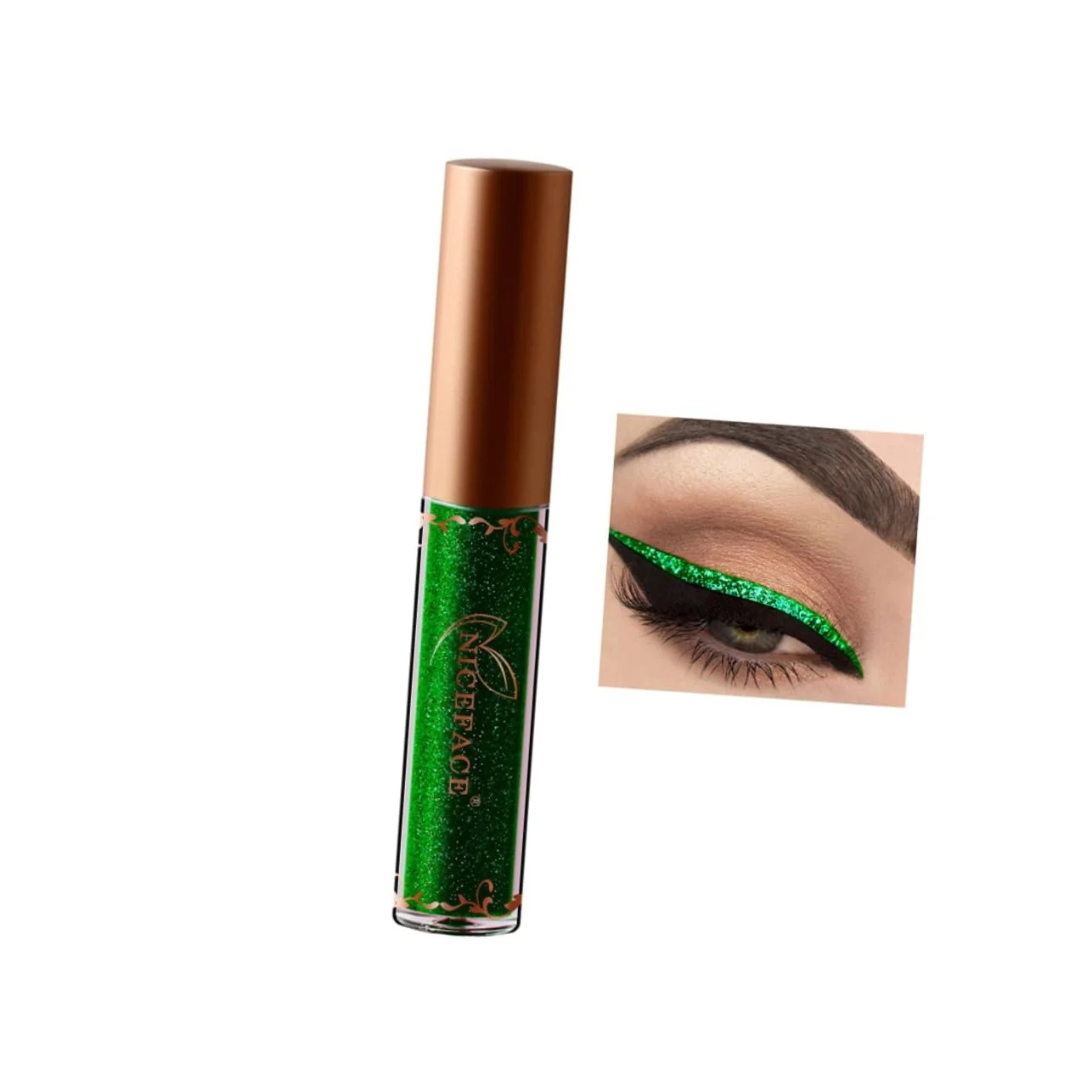 Рідка Підводка minkissy 3St Металік Кольорова Блискуча для очей, фото №6