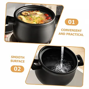 Кастрюля керамическая SOLUSTRE термостойкая для газовых плит synthetic.ua - Фото 1