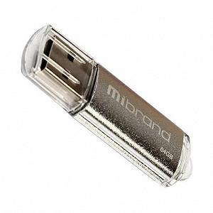 USB флеш накопитель Mibrand 64GB Cougar Silver 2.0 (MI2.0/CU64P1S) - Фото 1