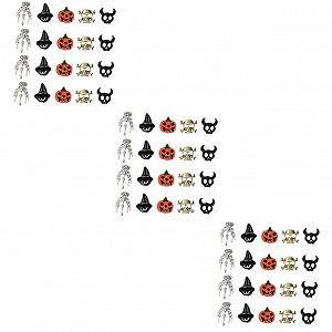 3D Наклейки на ногти Healeved, тыква, 150 шт, металлические - Фото 1