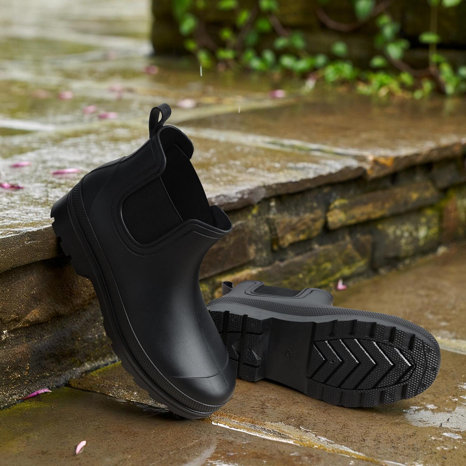Челси Bruno Marc Work Shoes Half Height Waterproof для садоводства, мойки машин и выгула собак, фото №4