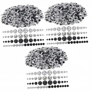 Жемчуг для ногтей NUOBESTY, полукруглые, 3 шт. - Фото 1