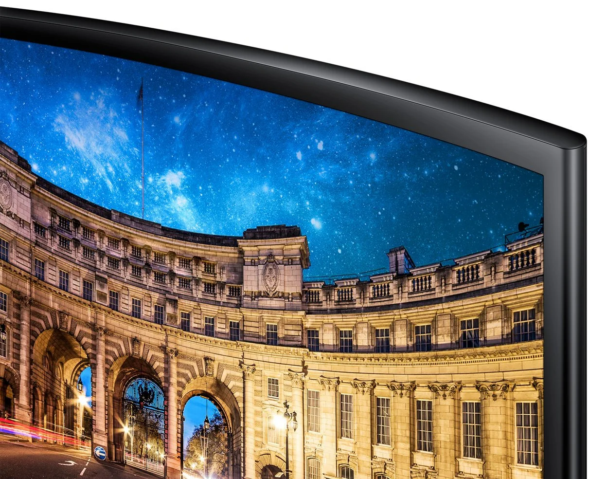 Монітор 27" Samsung C27F396FHU Full HD VA 60 Гц Чорний, фото №4