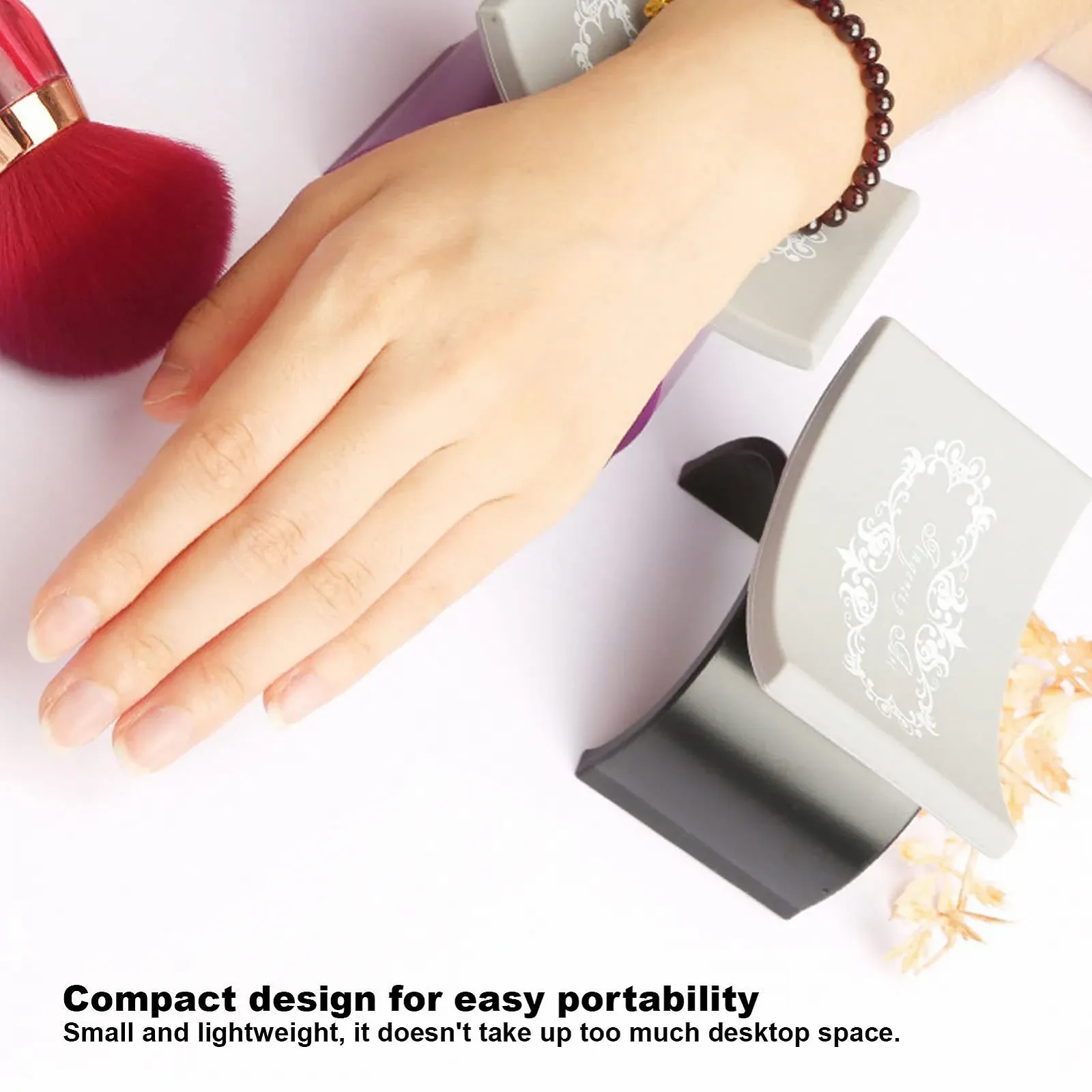 Підставка для рук манікюрна U-подібна Силіконова ROSE PINK, фото №4 Підставка для рук манікюрна U-подібна Силіконова ROSE PINK, фото №4