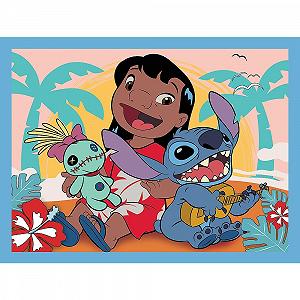 Пазл Trefl Lilo & Stitch Happy Day 3-в-1 30 и 48 элементов 24 карточки memo synthetic.ua - Фото 1