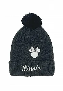 Шапка детская Minnie Mouse, серая - Фото 1