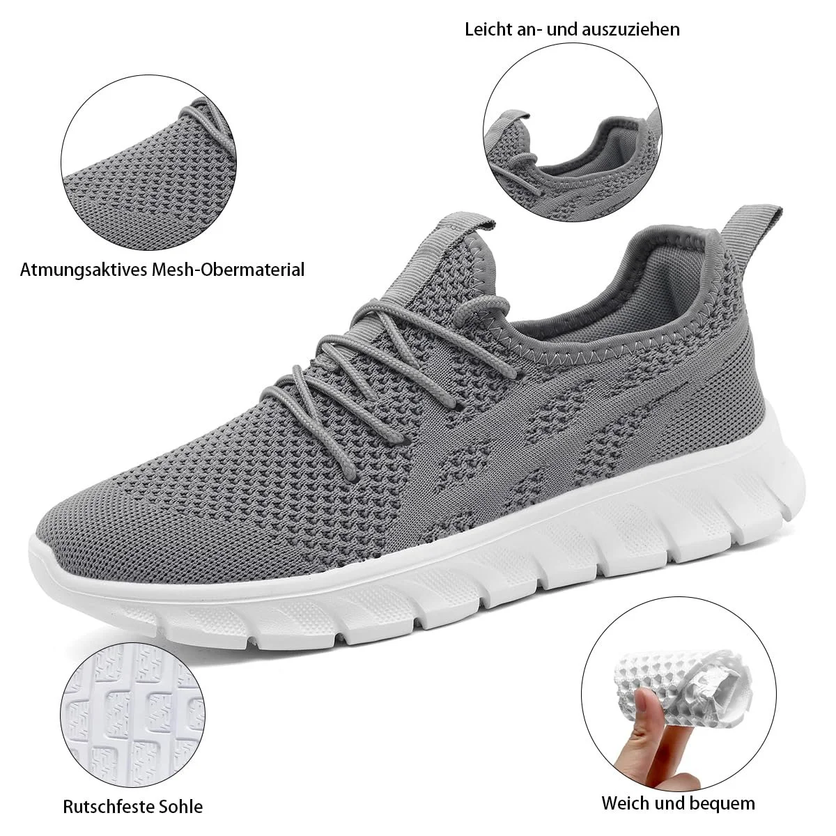 Кросівки VGPSFN Спортивні Чоловічі Легкі Чорний, фото №2 Кросівки VGPSFN Спортивні Чоловічі Легкі Чорний, фото №2