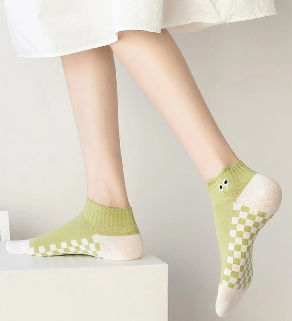 Носки AKAMAS Ankle с вышивкой лягушки, 5 пар, 35 - 38, разноцветные, фото №4 Носки AKAMAS Ankle с вышивкой лягушки, 5 пар, 35 - 38, разноцветные, фото №4