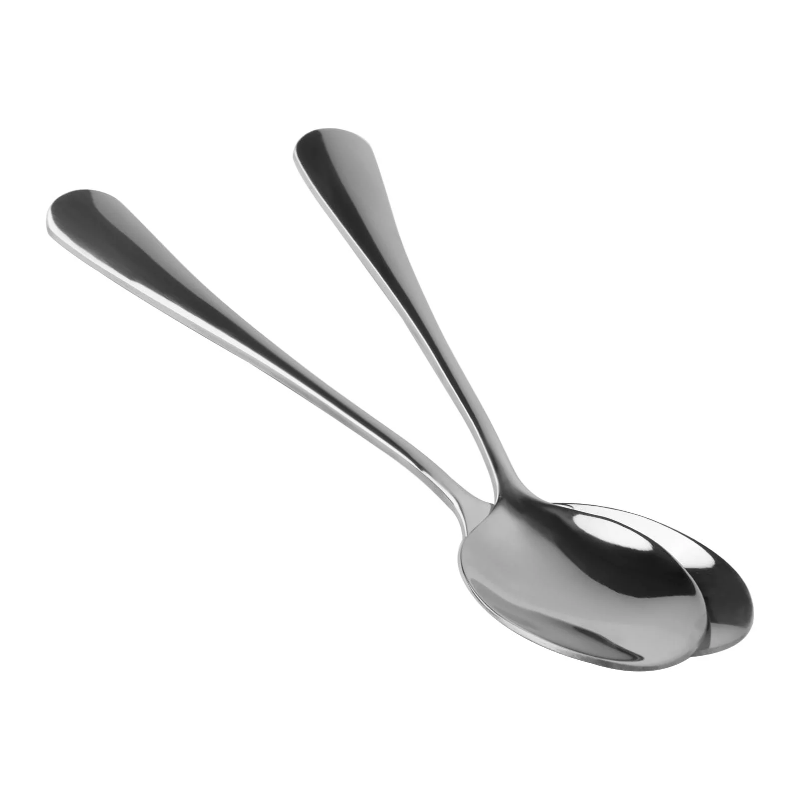 Ложка чайна з нержавіючої сталі 17 см, полірована, для десертів, чаю, кави, супу, 50 шт, фото №4