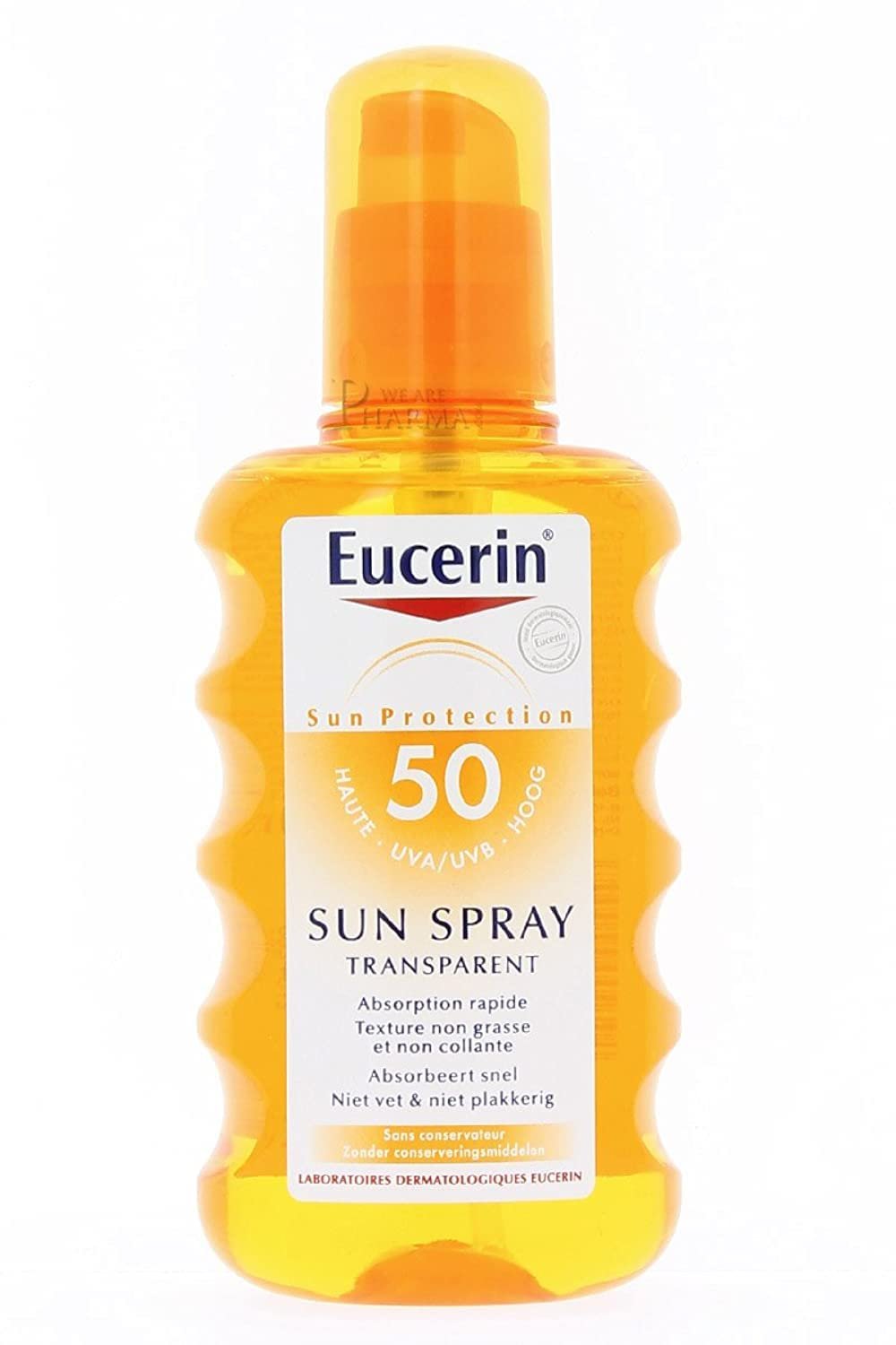 Сонцезахисний спрей Eucerin Sun Body Transparent SPF50 200мл, фото №1