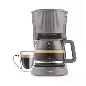 Кофеварка фильтровальная Progress Mellow 1,5 л 750 W Серый - Фото 1