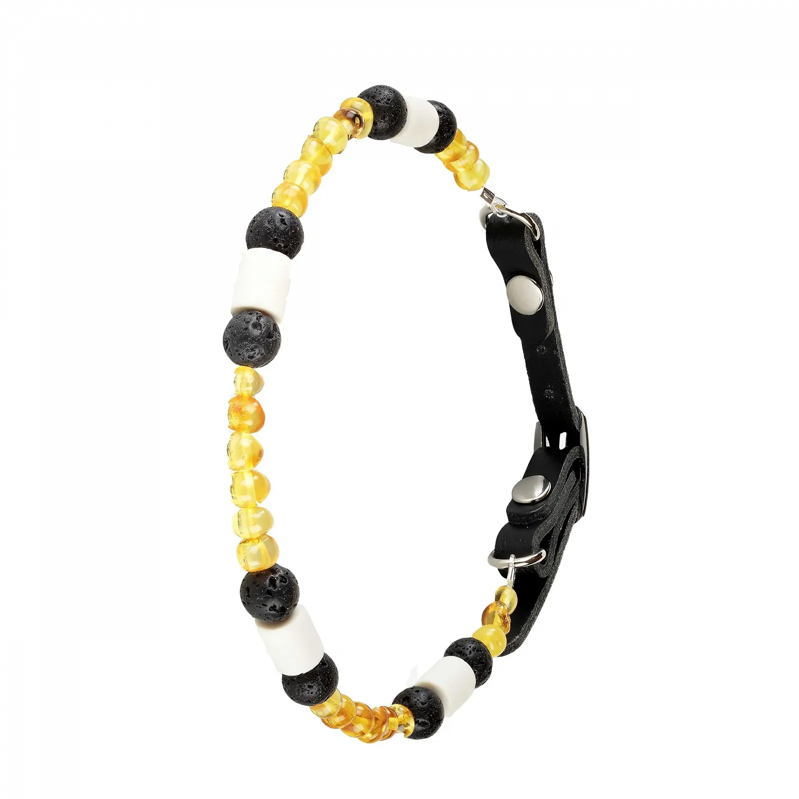 Нашийник від бліх та кліщів Baltic Amber Necklace EM Ceramic Lava Stone (30-35 см), фото №1 Нашийник від бліх та кліщів Baltic Amber Necklace EM Ceramic Lava Stone (30-35 см), фото №1