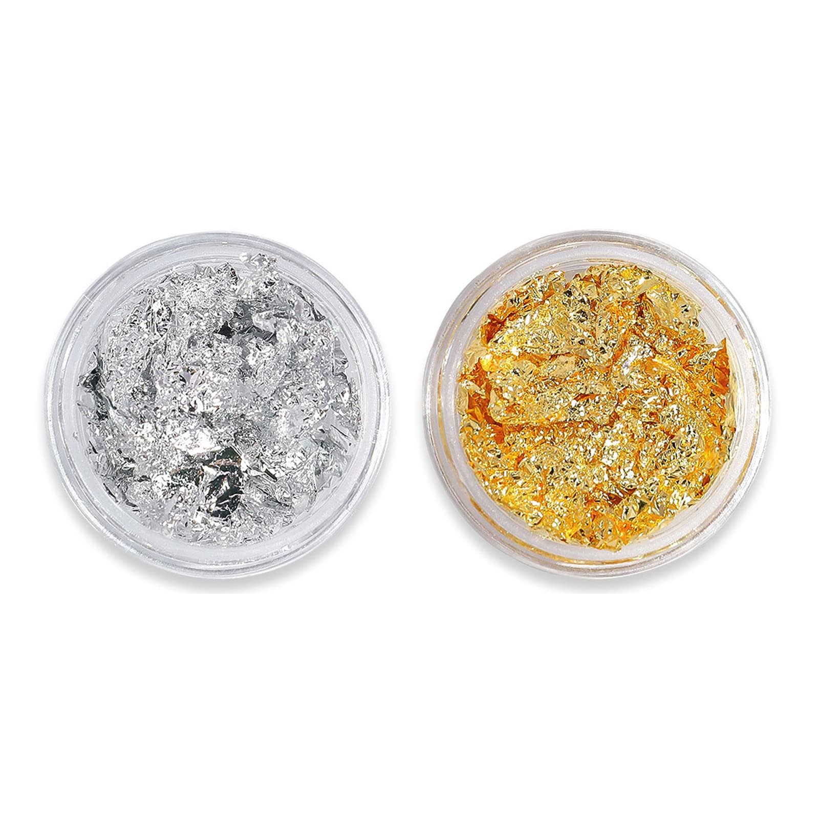 Блискітки Goldsplitter Хлоп’я Металеві срібні прикраси для манікюру, фото №1