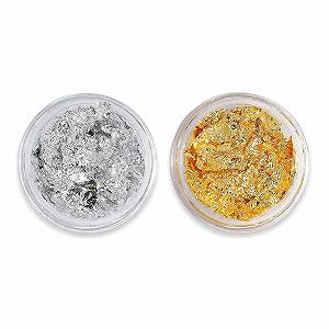 Фольга для нігтів Золота Срібна Папір нерегулярної форми Блискітки для манікюру - Фото 1