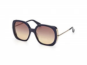 Сонцезахисні окуляри MaxMara MM0079 Жіночі Блискучий Синій 58/19/135, 40E - Фото 1
