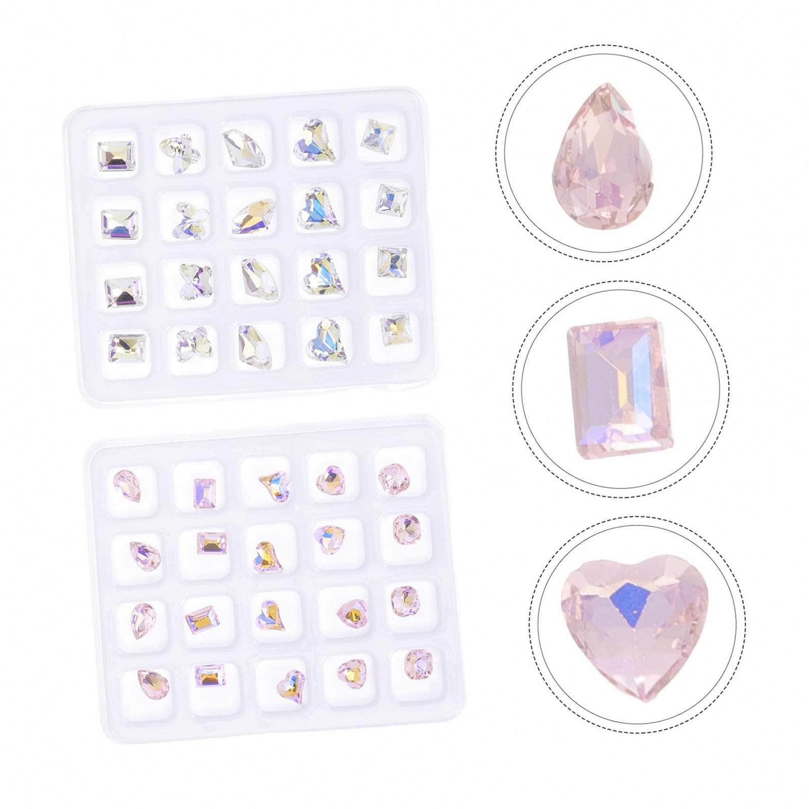 Стразы Плоские Healeved 120 шт. Разных форм, фото №2 Стразы Плоские Healeved 120 шт. Разных форм, фото №2