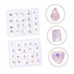 Стразы Плоские Healeved 120 шт. Разных форм synthetic.ua - Фото 1