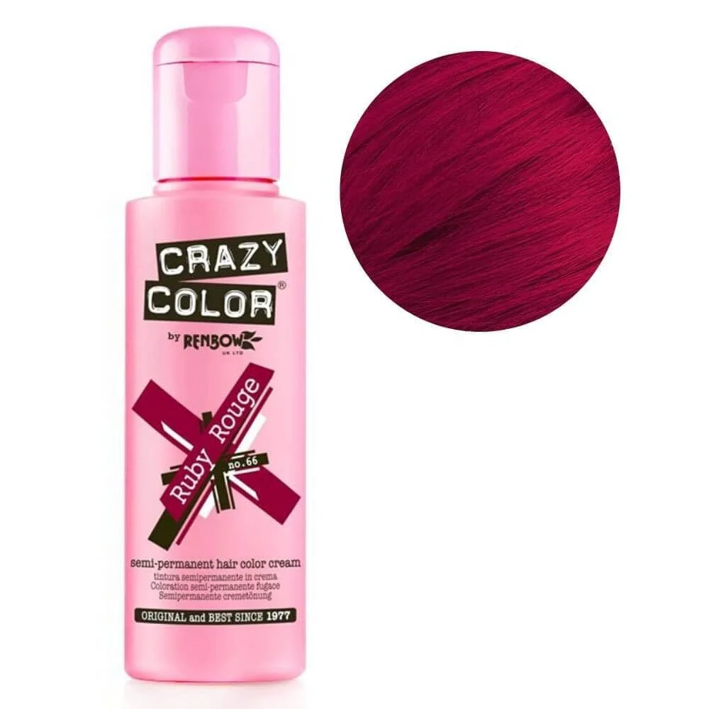 Крем-фарба для волосся Crazy Color Ruby Rouge, фото №1 Крем-фарба для волосся Crazy Color Ruby Rouge, фото №1