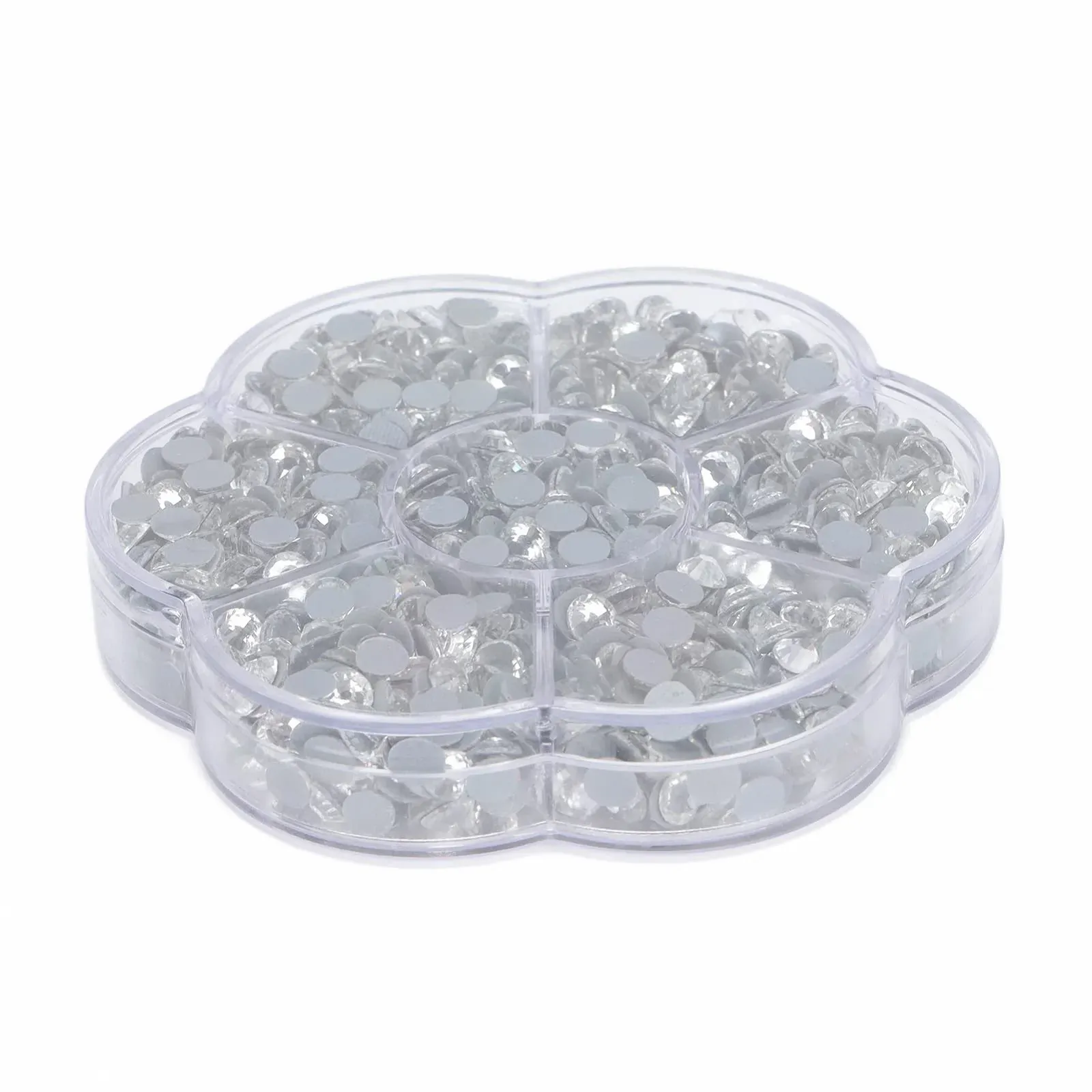 Стрази Гарячої Фіксації Скло Плоске Дно Гарячої Фіксації, 1440 шт, Прозорий Білий, Аксесуари для DIY Одягу Взуття Манікюру, фото №3
