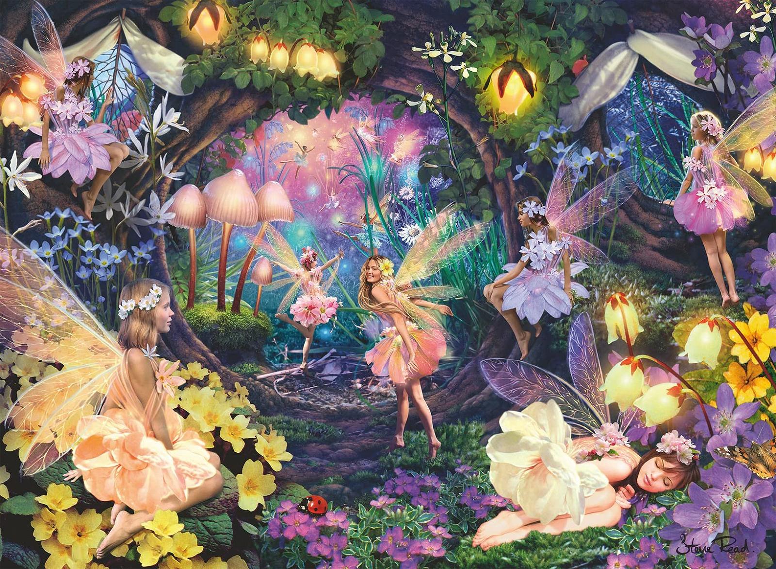Пазл Ravensburger Children's Puzzle Luminous Forest Fairies 100 елементів XXL світиться у темряві, фото №2