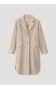 Пальто hessnatur Wollfleece Regular з органічної мериносової вовни з органічною бавовною synthetic.ua - Фото 1