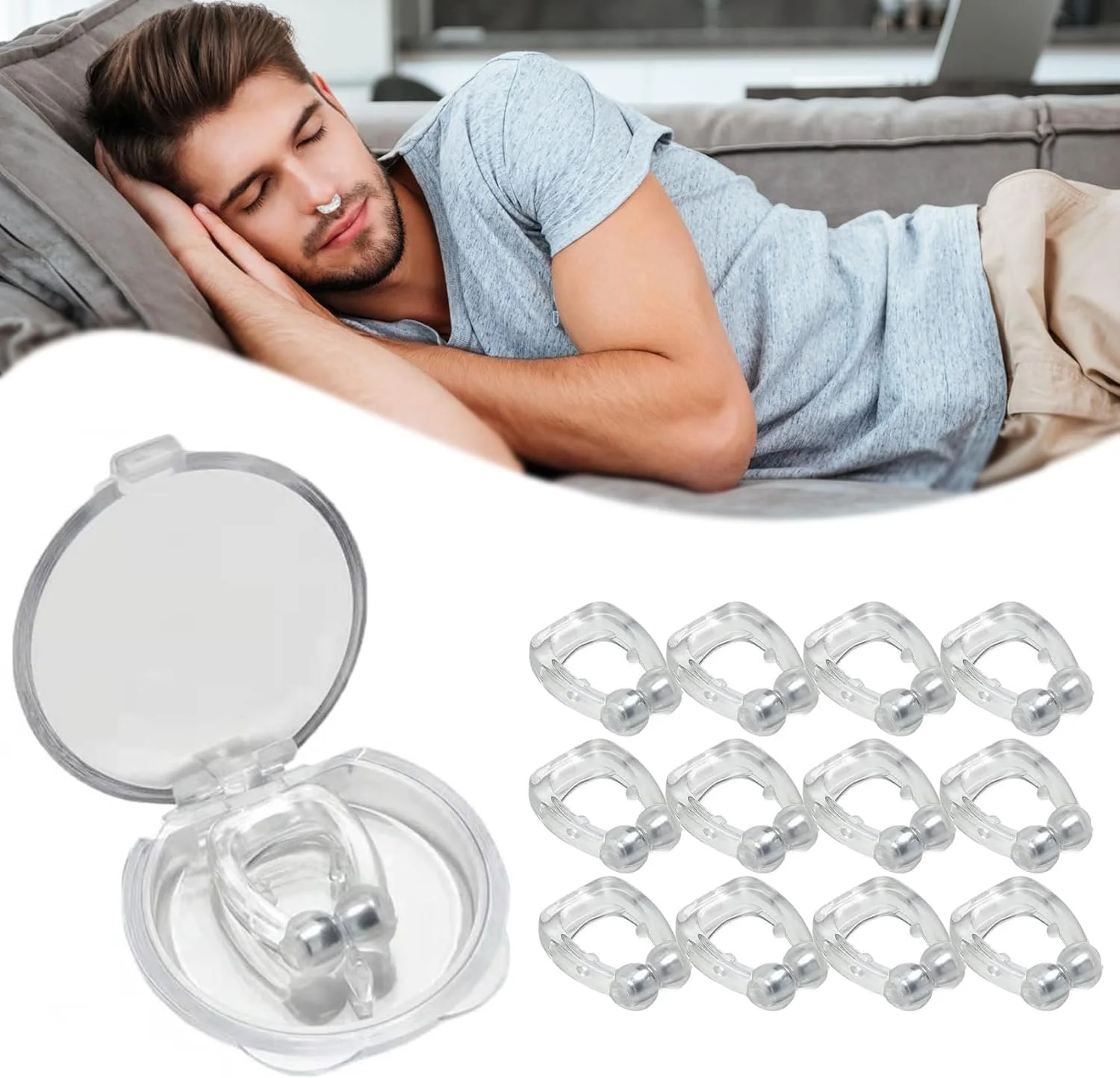 Кліпса проти хропіння Zriol Кліпса для носового дихання, Магнітна, фото №1