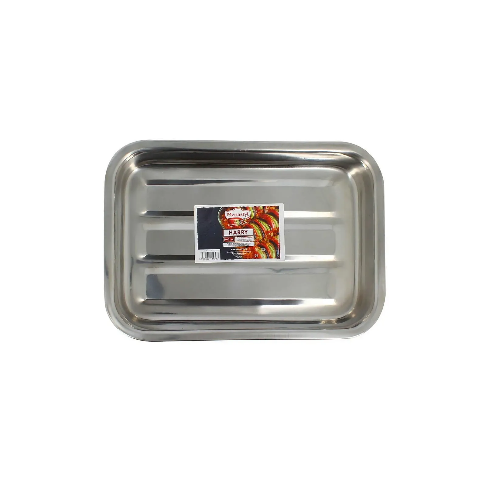 Форма для запікання Util 'Home 4615220 прямокутна з нержавіючої сталі з ручками 30 x 21 x 5.5 см, фото №4