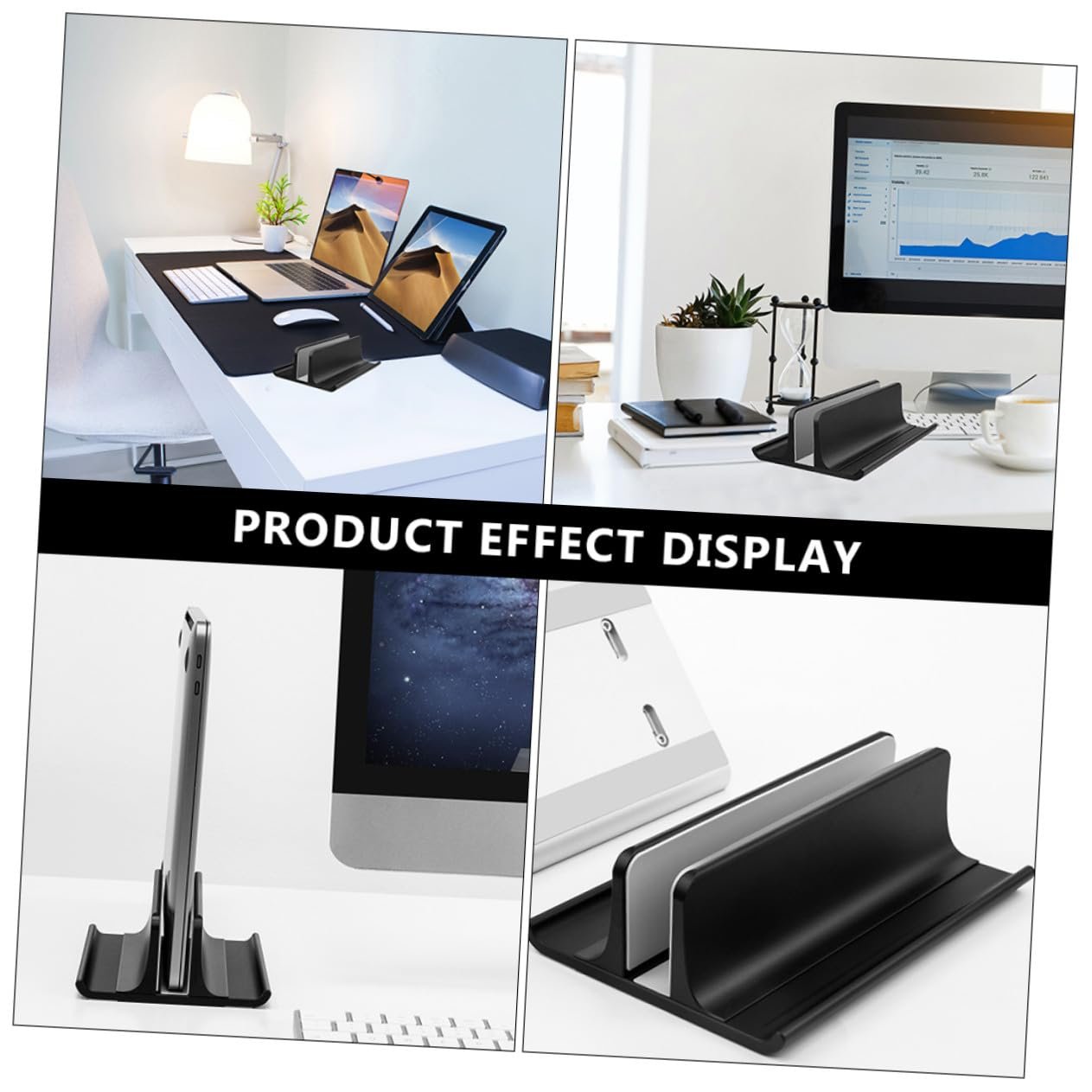 Подставка для ноутбука Вертикальная Aluminiumlegierung Radiator Rack Черный, фото №4