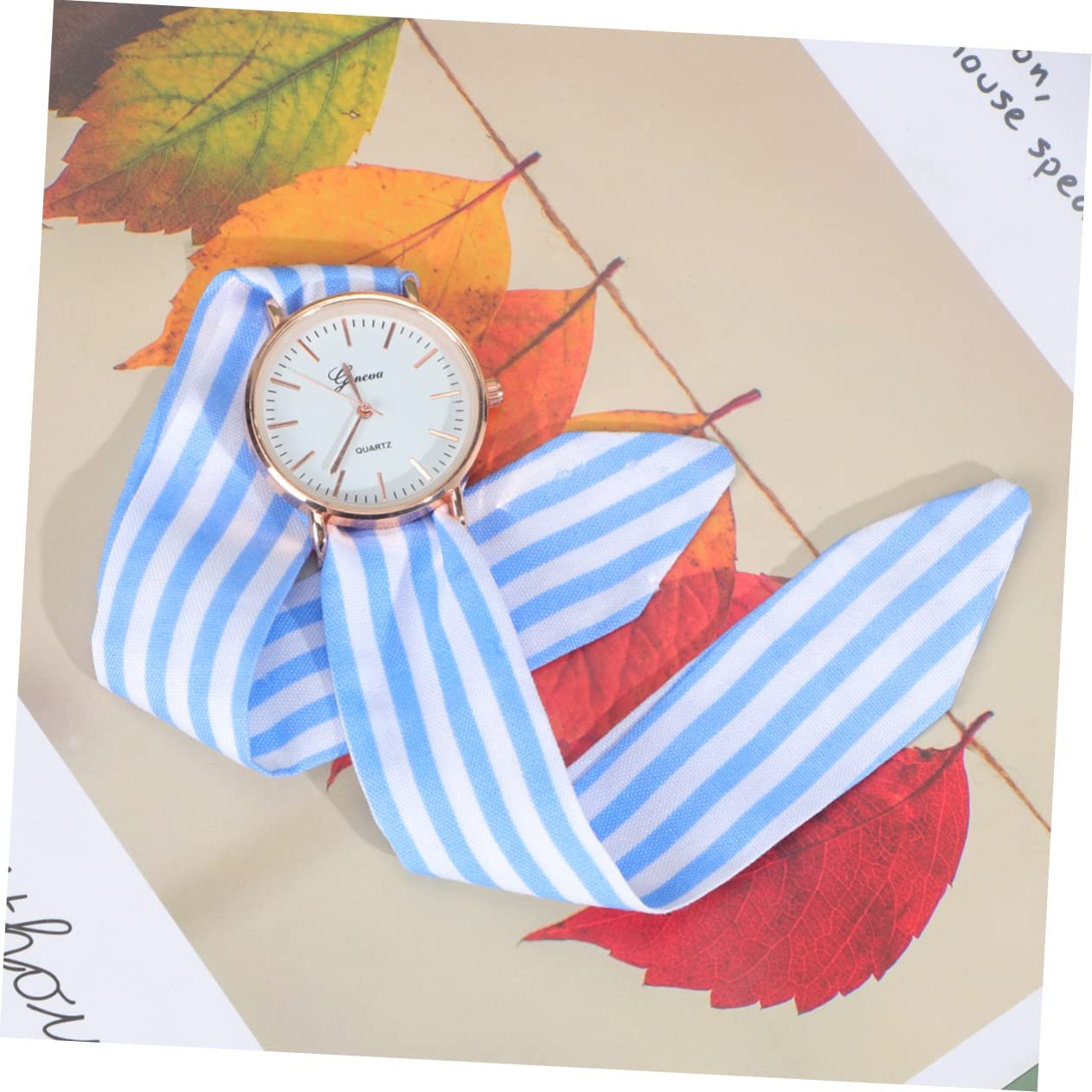 Годинник з бантом LIFKOME поліестер - жіночий кварцовий наручний годинник, блакитний, фото №3 Годинник з бантом LIFKOME поліестер - жіночий кварцовий наручний годинник, блакитний, фото №3