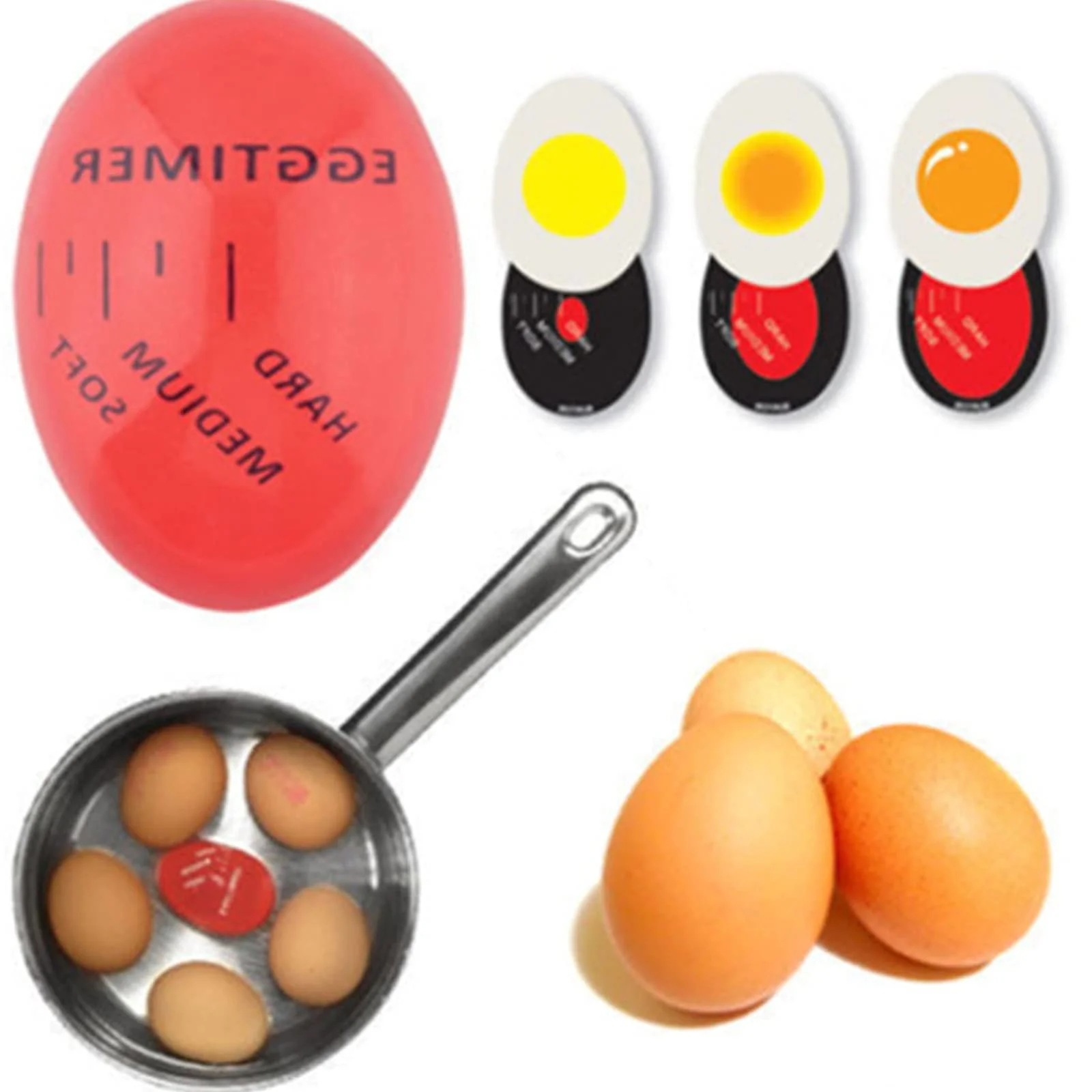 Таймер для яиц Resin Discoloration 2 шт., фото №5