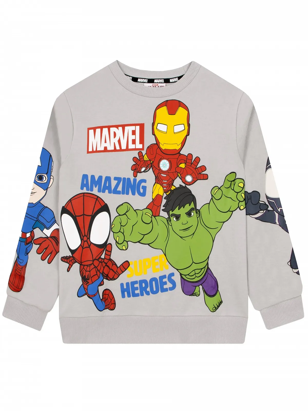 Толстовка Marvel Spidey and His Amazing Friends Сірий для хлопчиків, фото №1