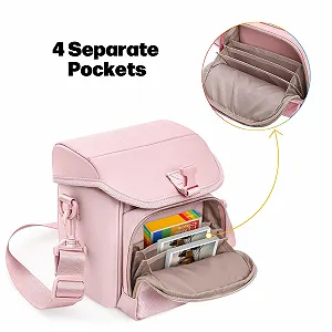 Сумка для фотокамери Polaroid Now/Now+/OneStep/Go pink synthetic.ua - Фото 1