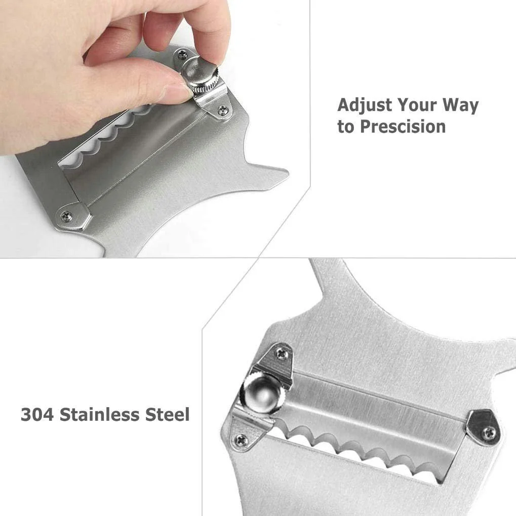 Слайсер для трюфелів GuDoQi, Набір 2 шт., Терка для шоколаду, Регульовані хвилясті та прямі леза, фото №5