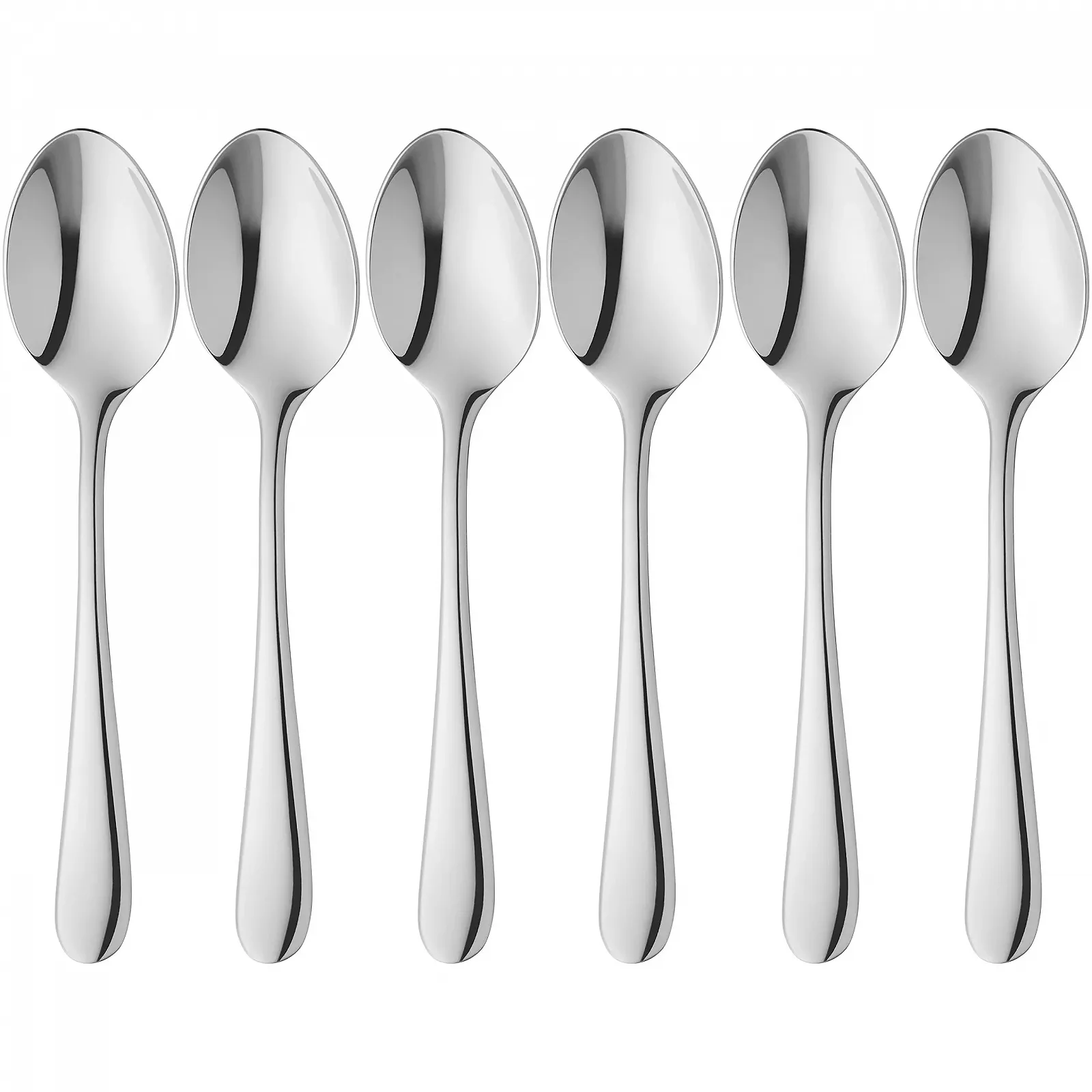 Ложки для эспрессо WMF Merit набор 6 шт, Cromargan Protect сталь, полированные, фото №1