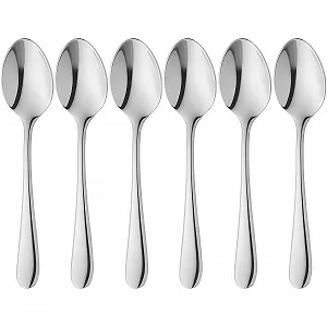 Ложки для эспрессо WMF Merit набор 6 шт, Cromargan Protect сталь, полированные - Фото 1