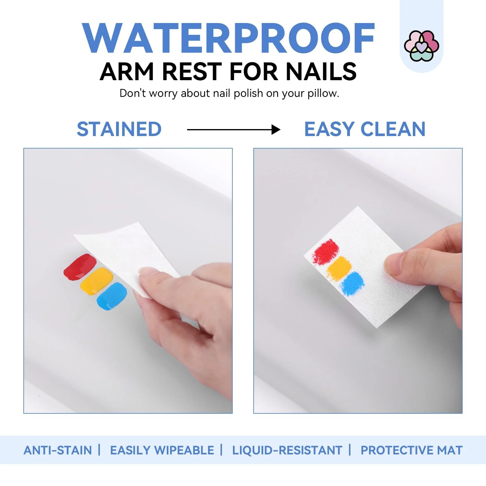 Підставка під руку Saviland для манікюру, подушка під руку, фото №4