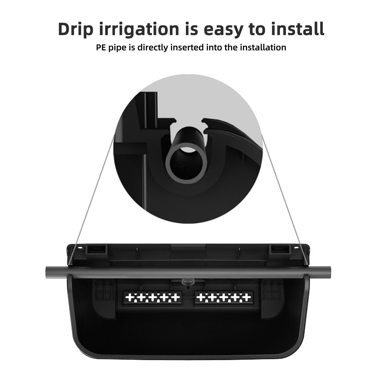 Вертикальний настінний органайзер для рослин TWSOUL 18 кишень Набір 18 шт. Чорний, фото №6