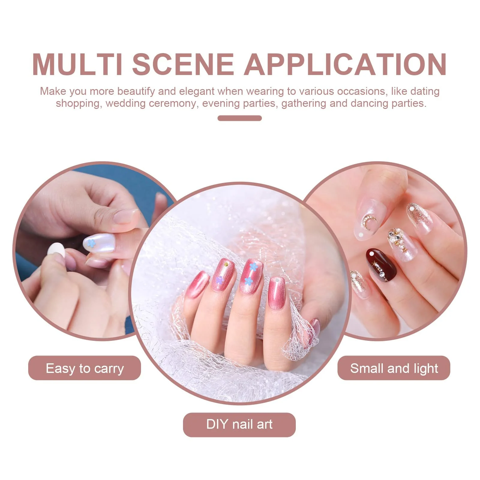 Украшения для ногтей Цветы COHEALI 1 коробка, фото №2