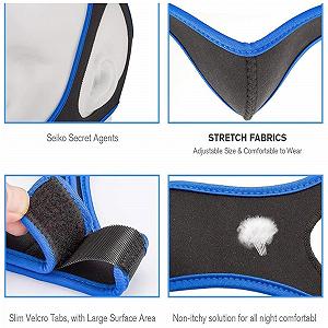 Подбородочный ремень Veralabs Airflow для сна, дышащий, регулируемый, против храпа synthetic.ua - Фото 1