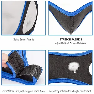 Підборідний ремінь Veralabs Airflow для сну, дихаючий, регульований, проти хропіння synthetic.ua - Фото 1