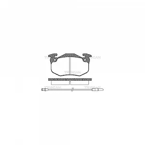 Комплект тормозных колодок TRISCAN 8110 25131 для RENAULT, передний мост - Фото 1