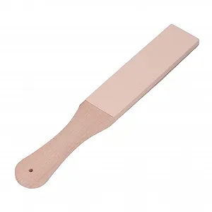 Точилка для ножів шкіряне Eujgoov Double-Sided Beech Wood з полірувальною пастою 11 дюймів synthetic.ua - Фото 1