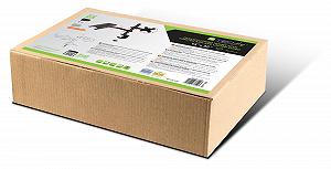 Настільне кріплення TECHLY для монітора 13-32 дюйми та полиці для ноутбука Чорний synthetic.ua - Фото 1