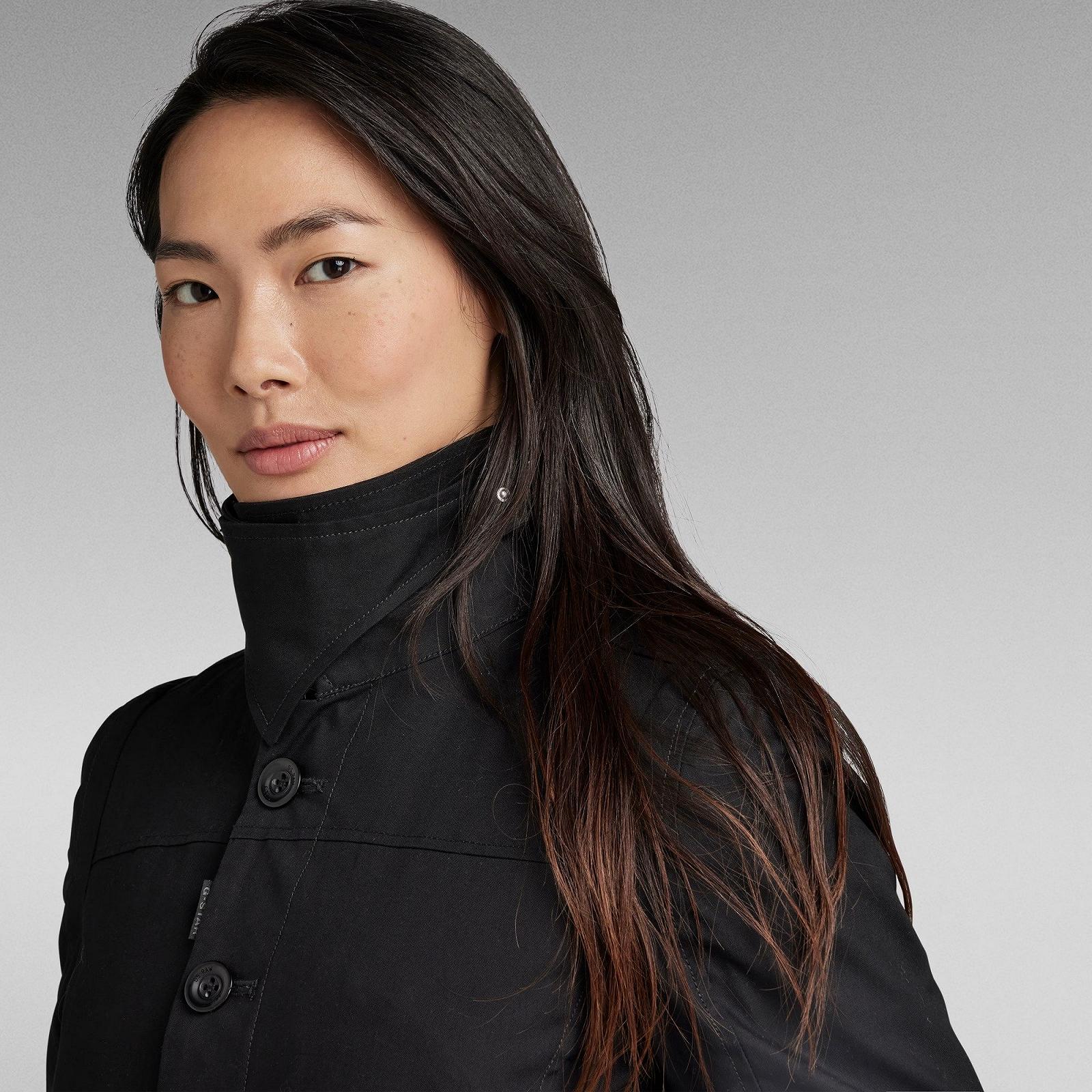 Женская куртка G‑Star RAW Minor Trench Dark Black - S, фото №5 Женская куртка G‑Star RAW Minor Trench Dark Black - S, фото №5