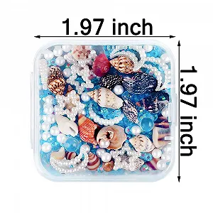 Украшения для ногтей Ocean Летние Морские, Аксессуары для ногтей, Плоские стразы, Жемчуг, Ракушки, Блестки для ногтей, Подвески для ногтей, Дизайн ногтей, Блестящие стразы, Летний Шарм для ногтей, Подвеска (Голубой) synthetic.ua - Фото 1