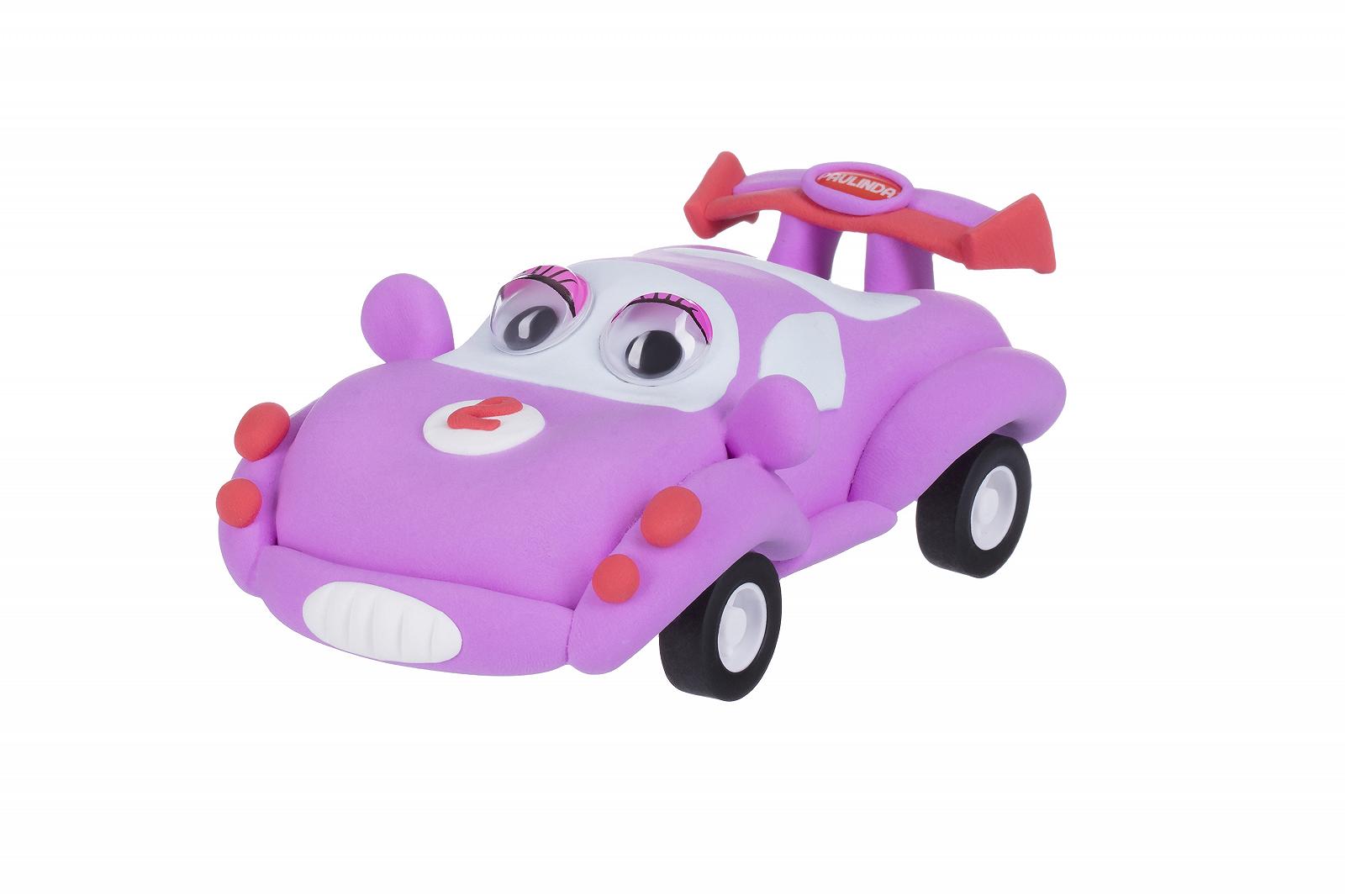 Маса для ліплення PAULINDA Super Dough Racing time Машинка Рожевий (PL-081161-2), фото №2