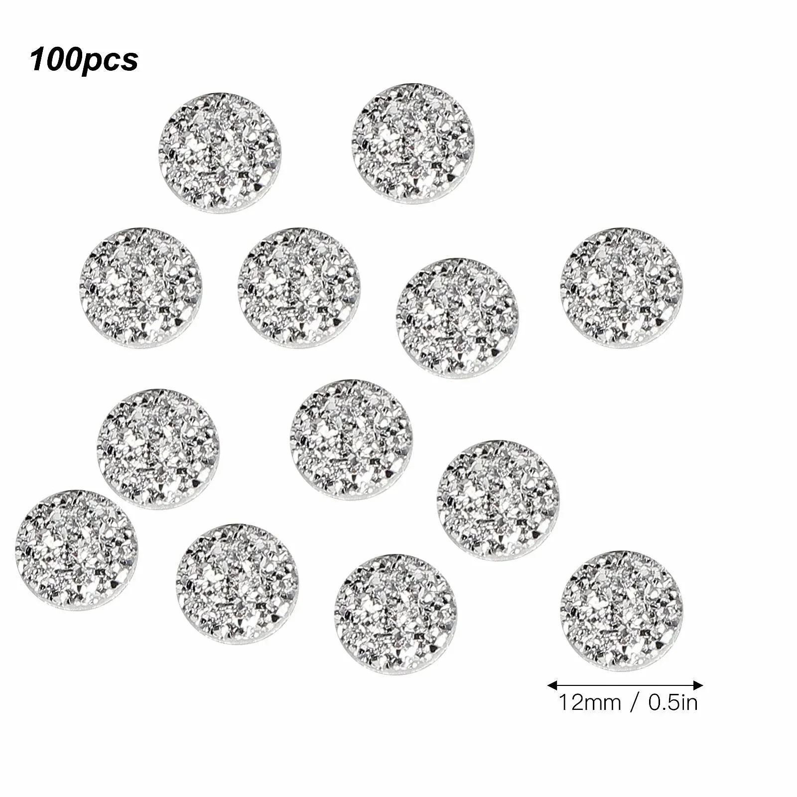 Стразы Плоские Диаманты Crystal Rhinestones 12 мм, 100 шт, фото №4