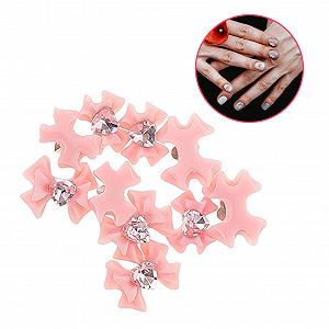 Украшение для ногтей Бант FRCOLOR, 160 шт., украшение для ногтей в форме банта, стразы, заклепки для ногтей, бриллианты для ногтей, украшение для ногтей из полимера, подвеска для ногтей в форме банта, 3D бант, стеклянный кристалл, любовь synthetic.ua - Фото 1