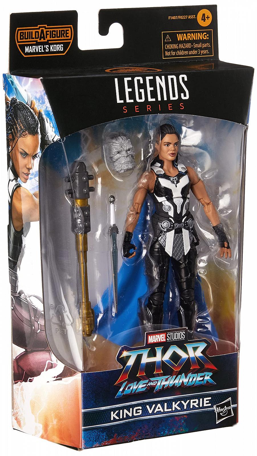 Фігурка King Valkyrie Marvel Hasbro Legends Thor: Love and Thunder, 15 см, 1 аксесуар, 2 елементи Build-A-Figure, Multi (F1407), фото №4